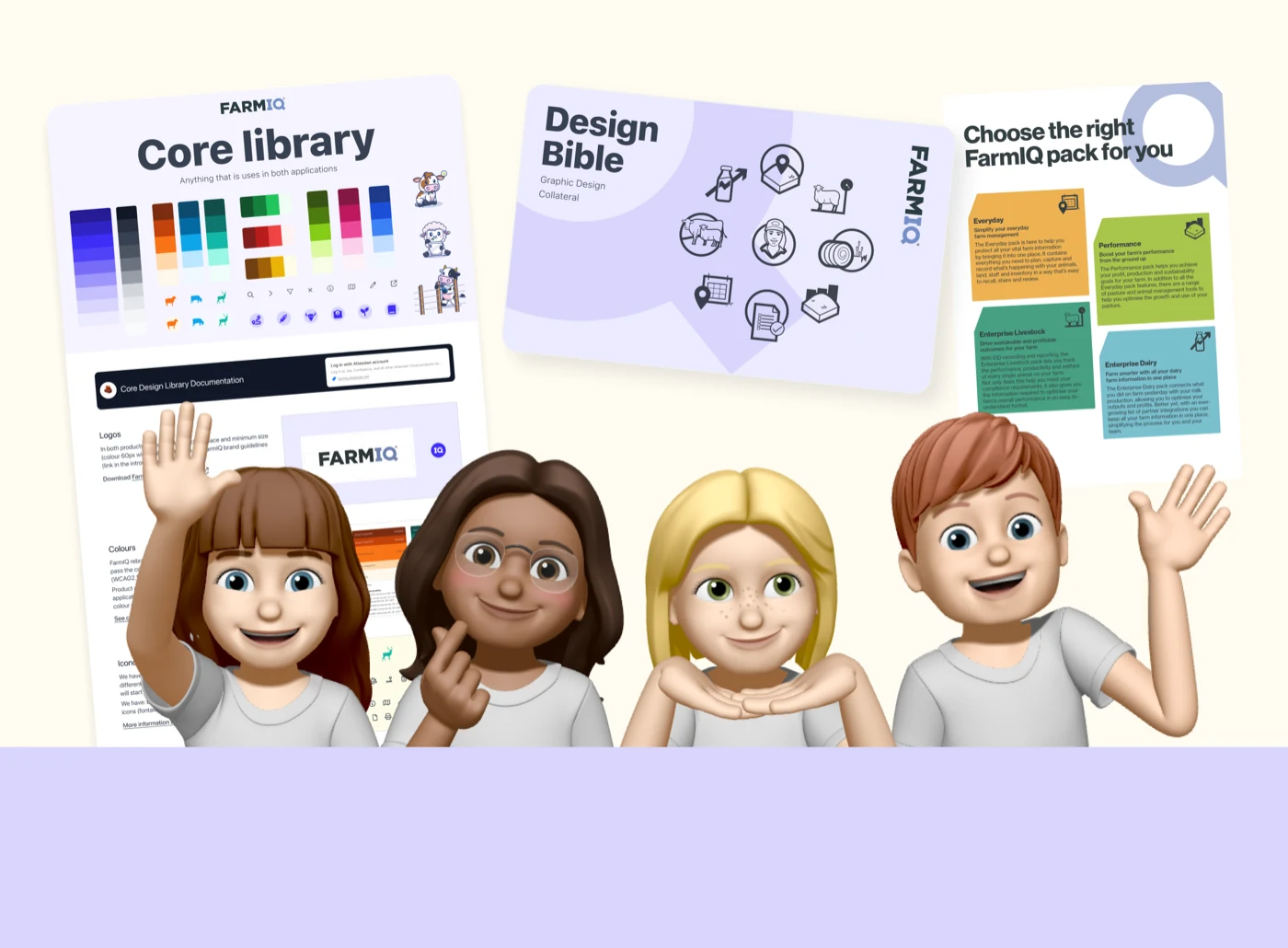 FarmIQ design system libraries with the design team
